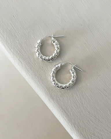 Bobby Rose Cobra Small Earrings Silver