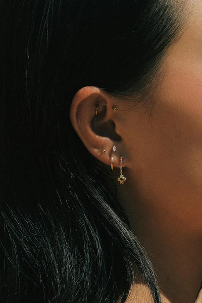 The Spice Of Life Cross Stud Oorbel Zilver