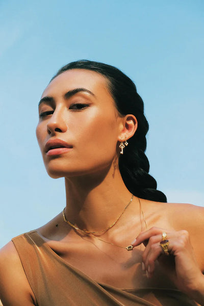 The Spice Of Life Cross Stud Oorbel Zilver