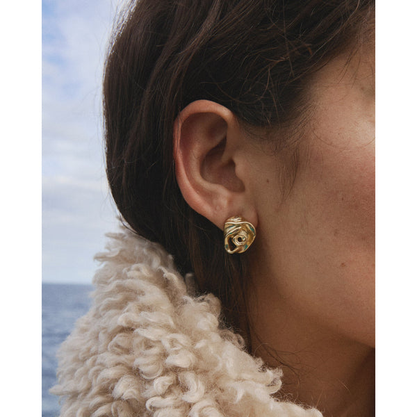PILGRIM Inner Rose Earrings Gold Plated