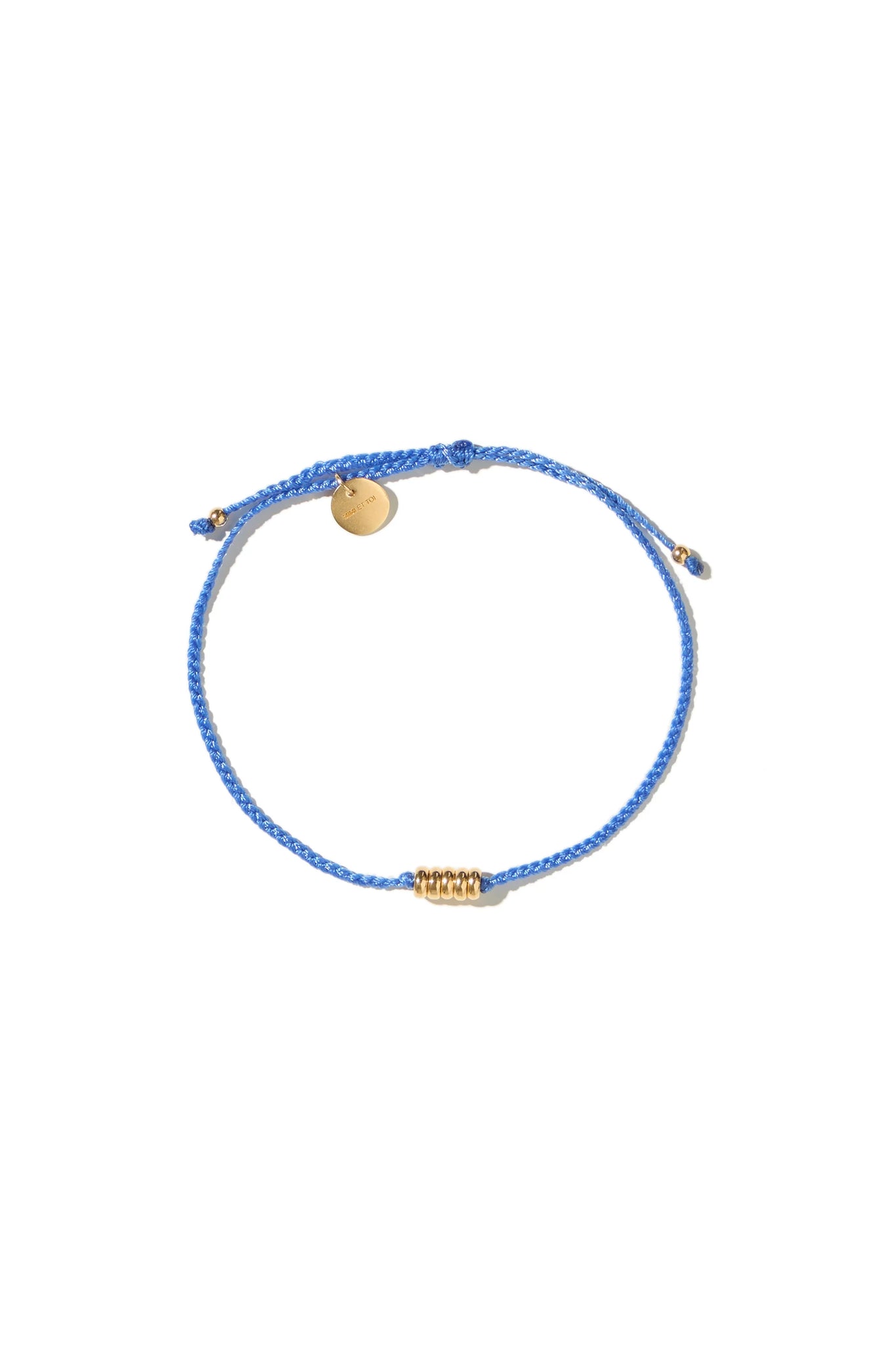 Mimi et Toi Dawson Light Blue Goldplated Bracelet