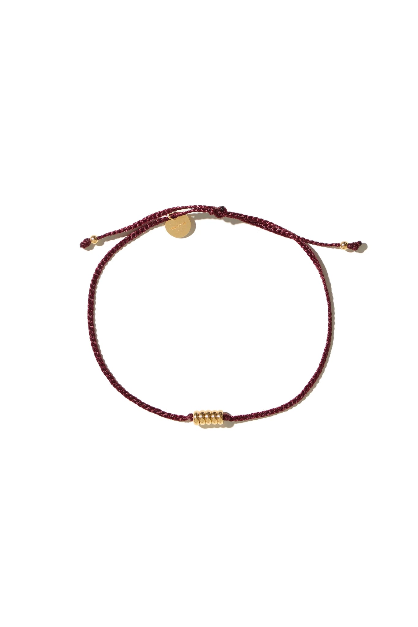 Mimi et Toi Dawson Bracelet Bordeaux Goldplated
