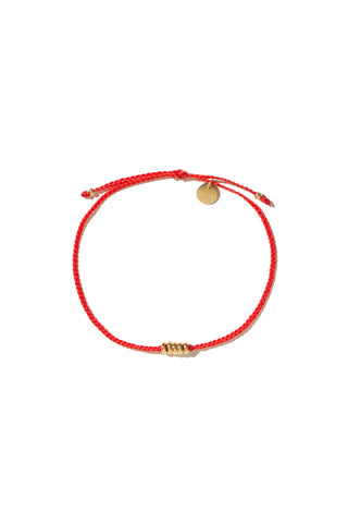 Mimi et Toi Dawson Bracelet Red Goldplated