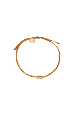 Mimi et Toi Dawson Bracelet Light Brown Goldplated