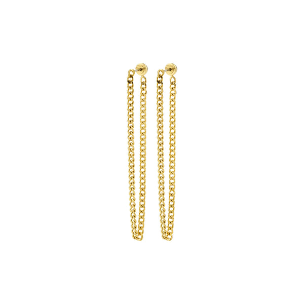 PILGRIM Inner Chain Earrings Gold Plated