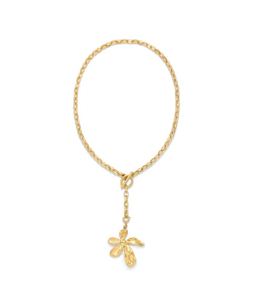 Le Veer Dahlia Necklace Gold