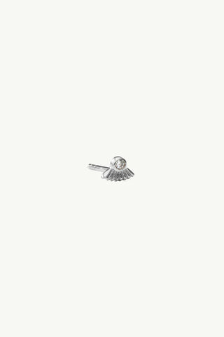 The Spice Of Life Dainty Fan Stud Oorbel Zilver