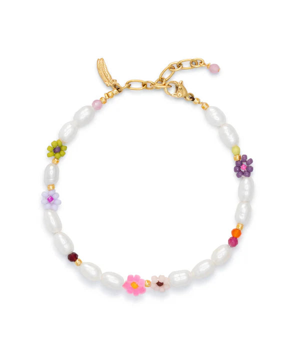 Le Veer Daisy Drop Bracelet Gold