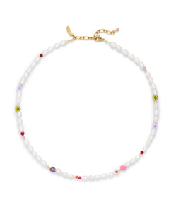 Le Veer Daisy Drop Necklace Gold