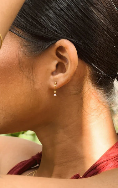 The Spice Of Life Dangle Stud Chain Oorbel Goud