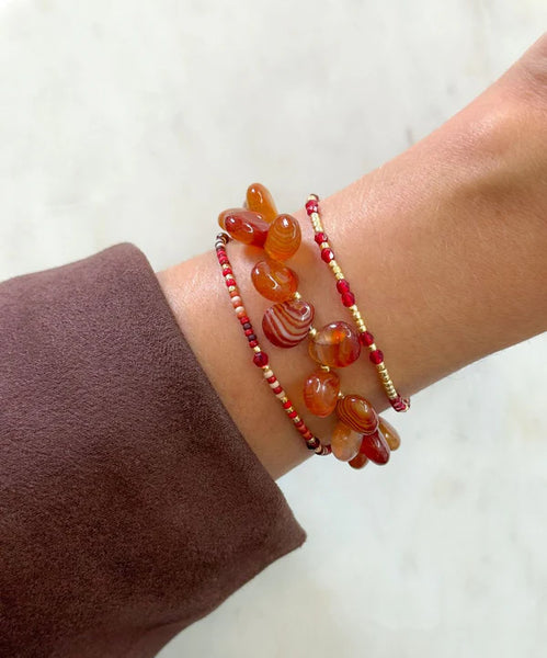 Le Veer Desert Stone Bracelet Goldplated