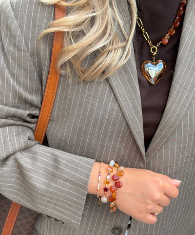 Le Veer Desert Stone Bracelet Goldplated