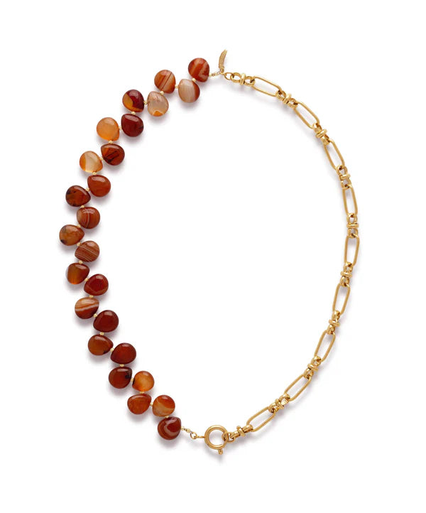 Le Veer Desert Stone Necklace Goldplated