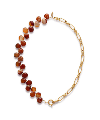 Le Veer Desert Stone Necklace Goldplated