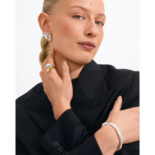 PILGRIM Presence Earrings Silver Plated