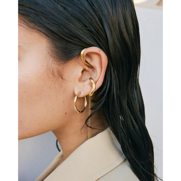 PILGRIM Evon Earcuffs 2 in 1 Set Gold Plated