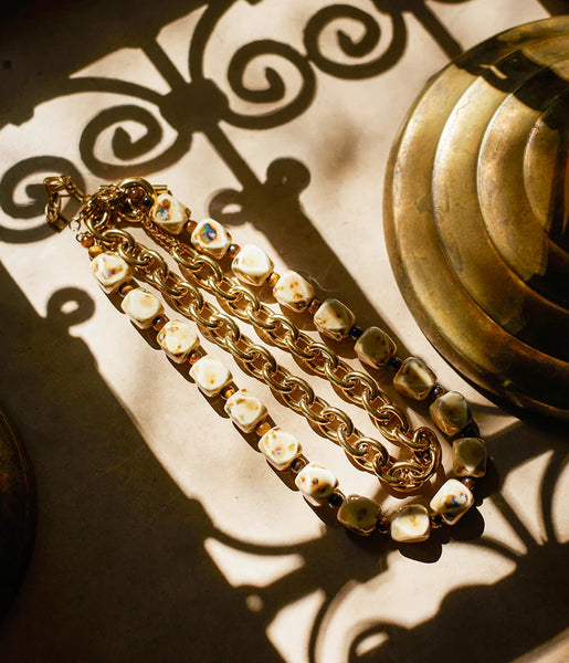 Zag Ecume Necklace Goud