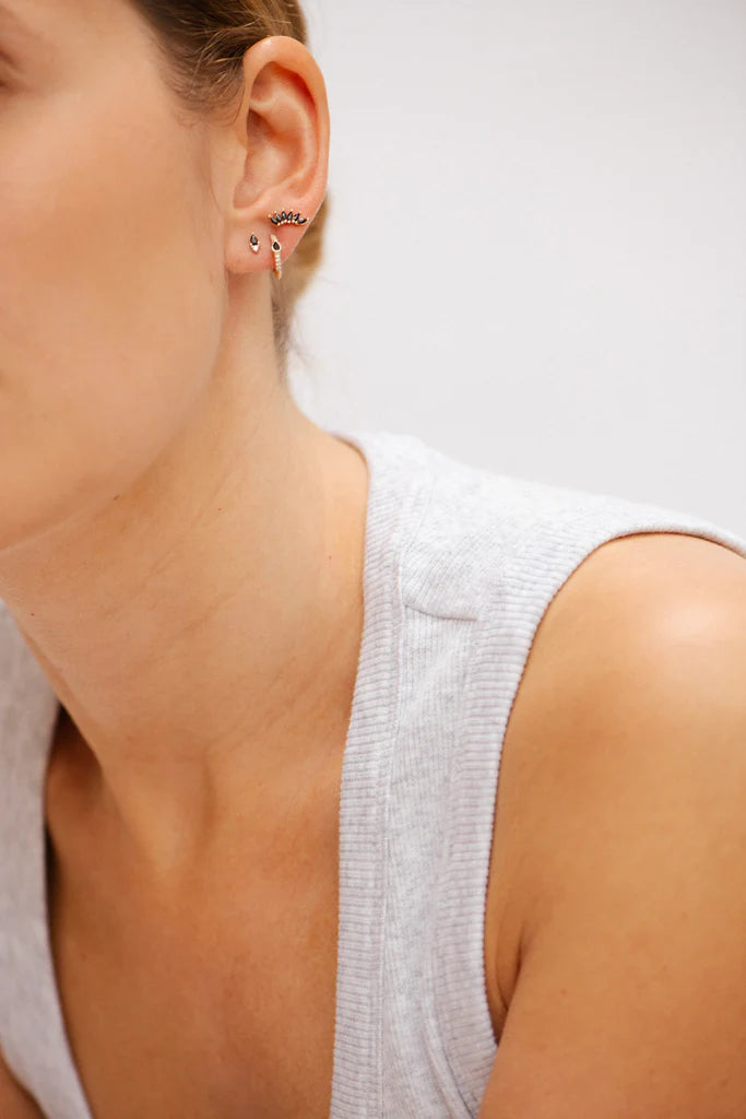 Bobby Rose Essence Drop Onyx Goldfilled