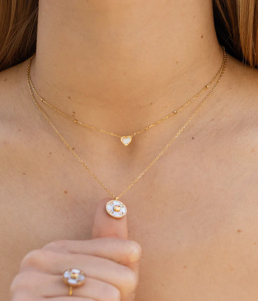 Zag Eternity Necklace Goud