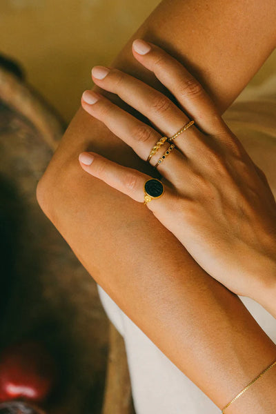 The Spice Of Life Evil Eye Ring Goud