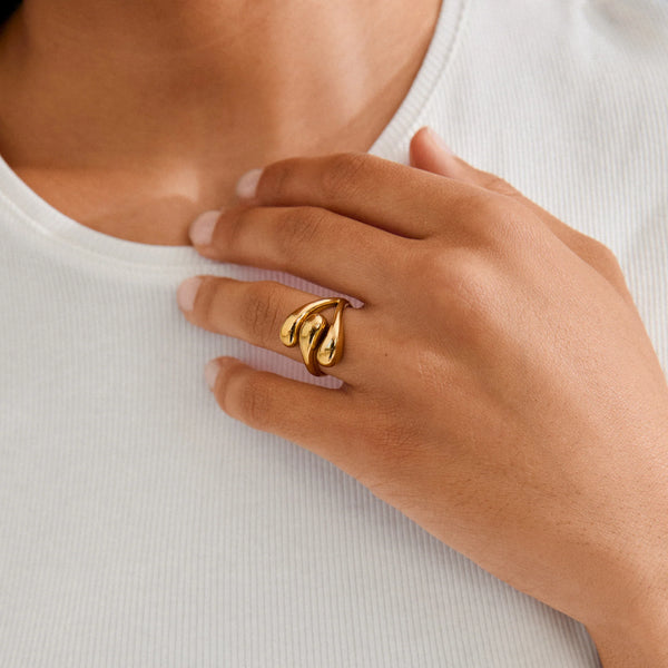 PILGRIM Jennings Ring Gold Plated