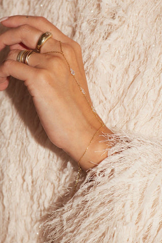 Bobby Rose Luxe Jazzy Handbracelet Goldplated