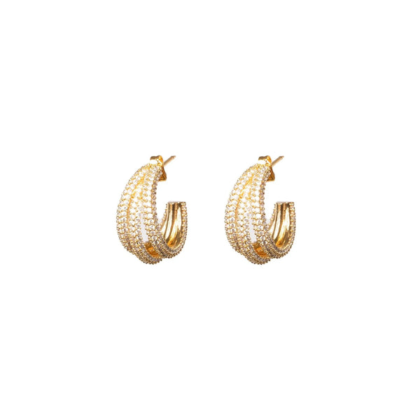 Carmen Collectables Florentina Sparkling Hoops Goud