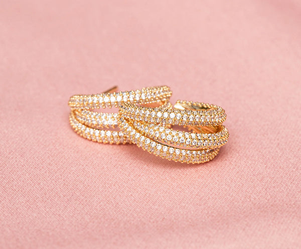 Carmen Collectables Florentina Sparkling Hoops Goud