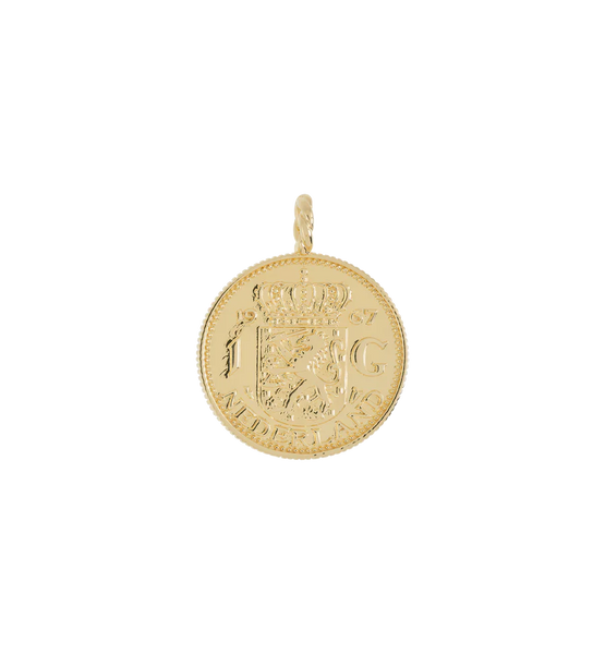 Anna+Nina Fortunate Coin Charm Goldplated