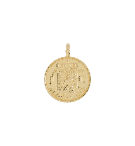 Anna+Nina Fortunate Coin Charm Goldplated