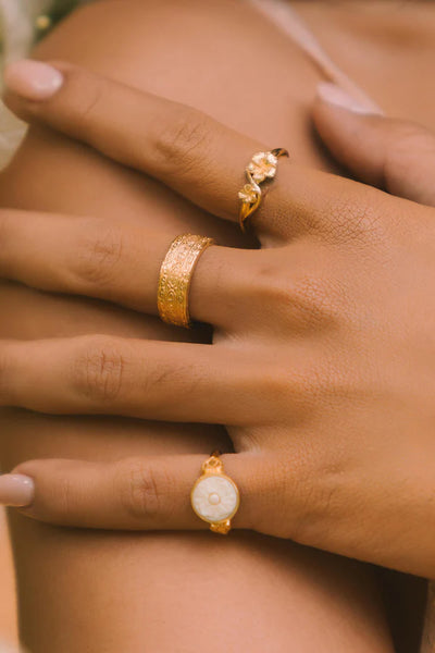 The Spice Of Life Frangipani Ring Goud