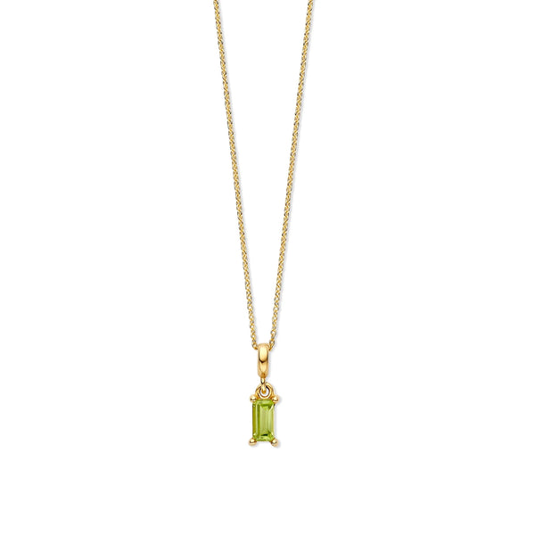 Just Franky Geboortesteen Bedel Baguette April Goud