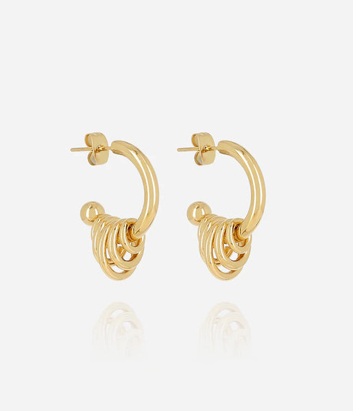 Zag Hyacinth Earrings Goud