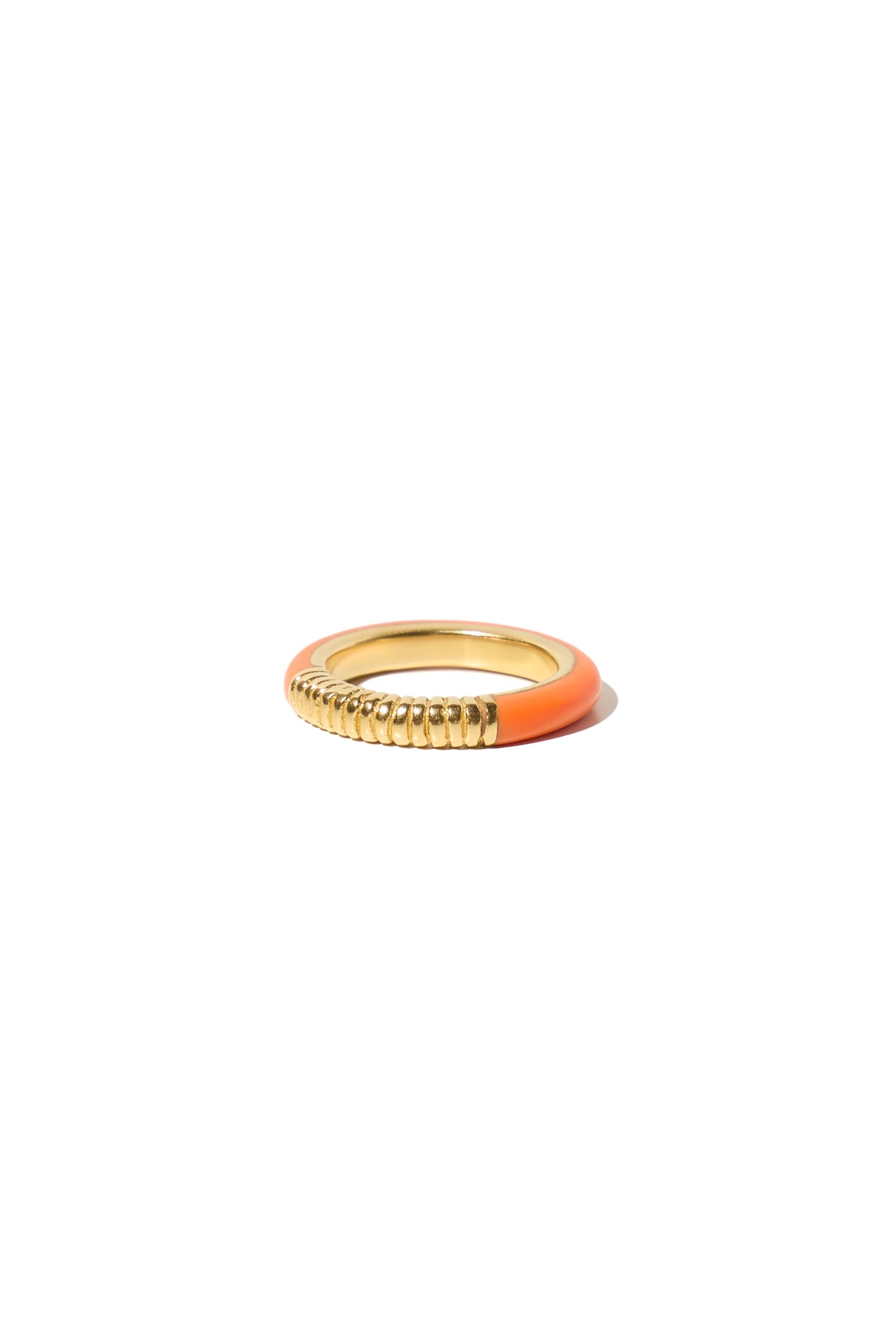 Mimi et Toi Ivy Ring Orange Goldplated