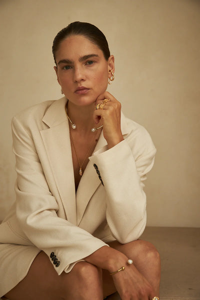 Mimi et Toi Leon Earcuff Goldplated