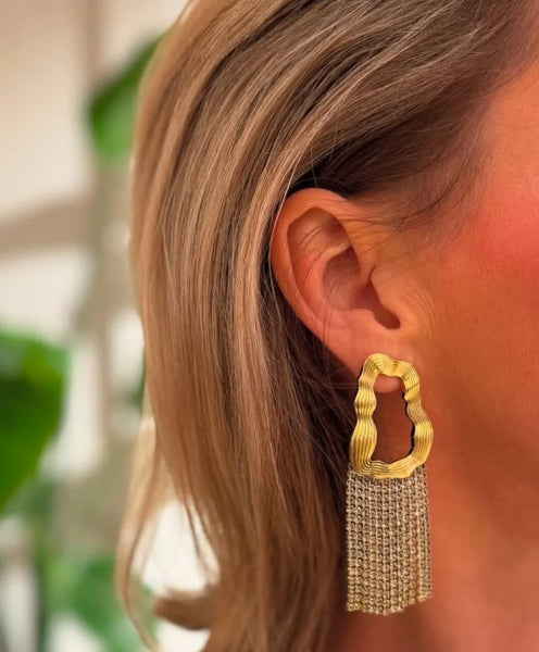 Carmen Collectables Liv Glitter Earrings Goud