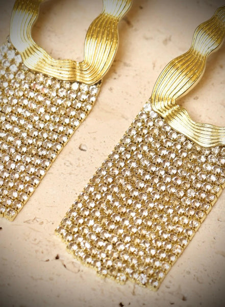 Carmen Collectables Liv Glitter Earrings Goud