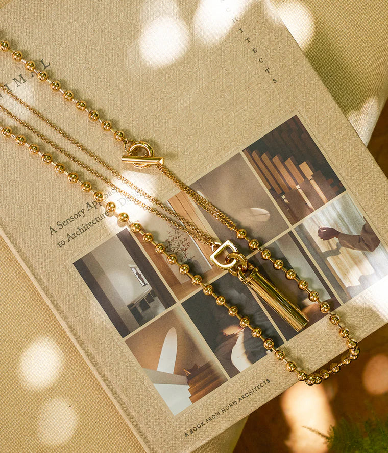 Zag Long Necklace Numa Goud