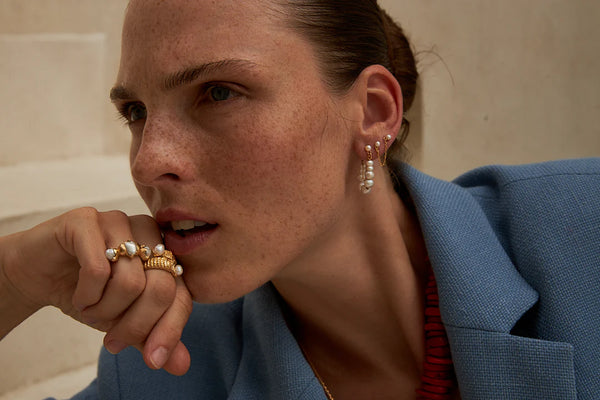 Mimi et Toi Single Marni Earrings Goldplated