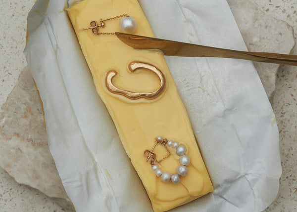 Mimi et Toi Single Marni Earrings Goldplated