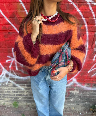 Le Veer Muse Necklace Red Goldplated