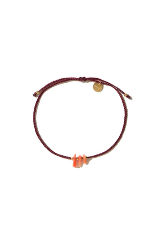Mimi et Toi Nash Bracelet Bordeaux Goldplated