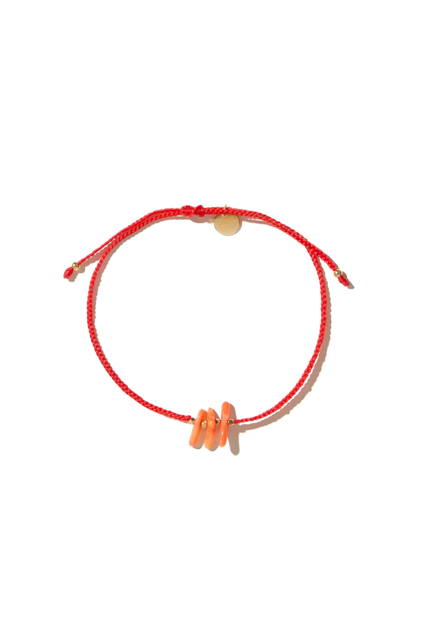 Mimi et Toi Nash Bracelet Red Goldplated