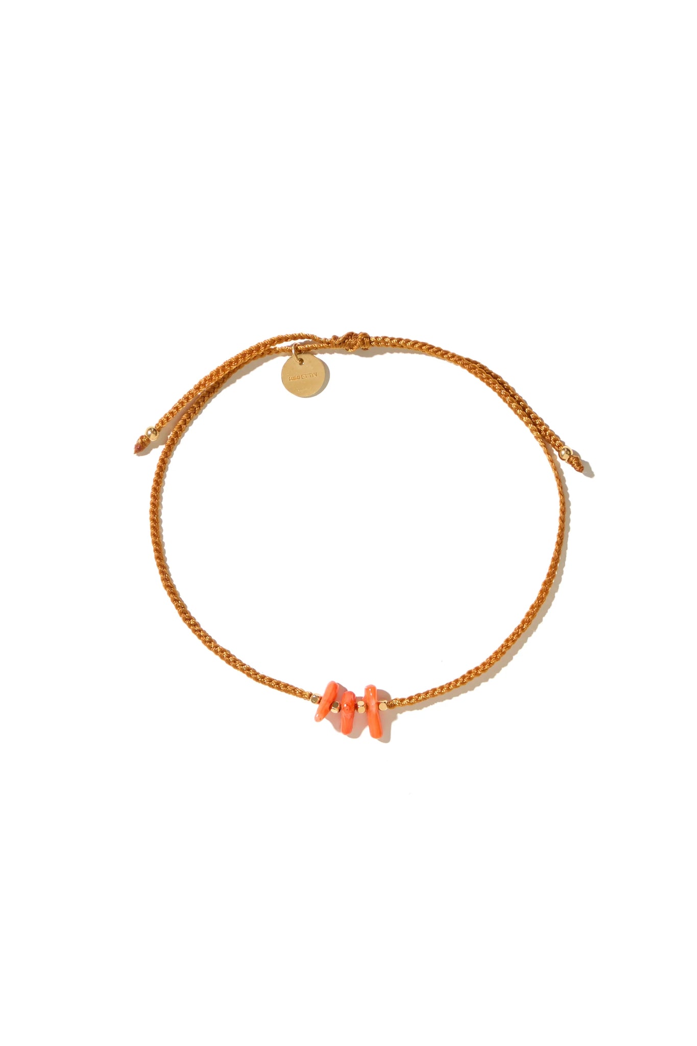 Mimi et Toi Nash Bracelet Brown Goldplated