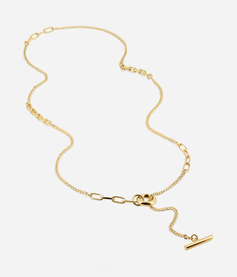 Zag Naboo Long Necklace Goud