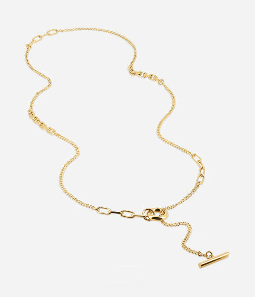 Zag Naboo Long Necklace Goud