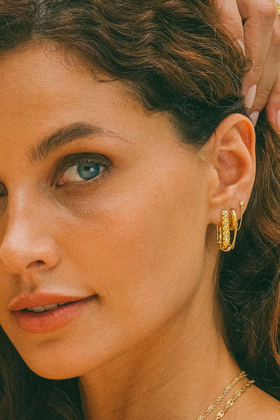 The Spice Of Life Nomad Oval Hoop Zilver