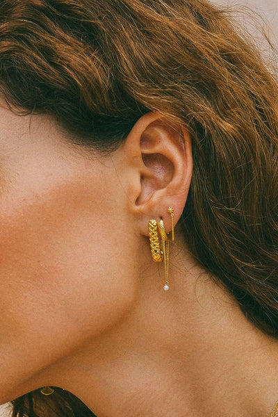 The Spice Of Life Nomad Oval Hoop Zilver