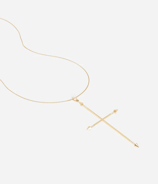 Zag Relic String Necklace Goud