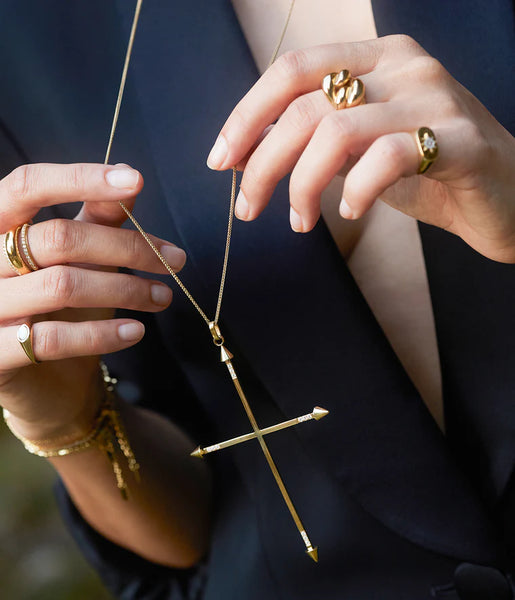 Zag Relic String Necklace Goud